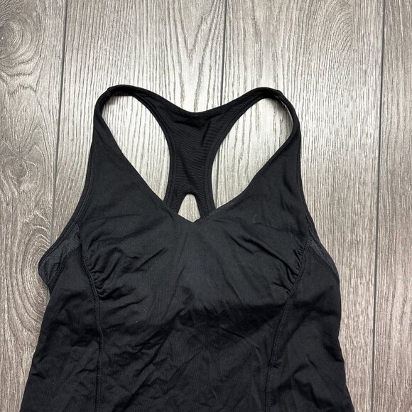 Lululemon Get Fit Black Strap Back Tank Top Medium Gym - Picture 2 of 7